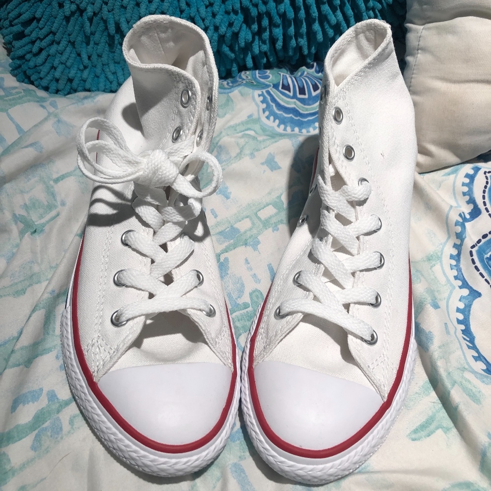 White High Top All Star Converse (NWOT)